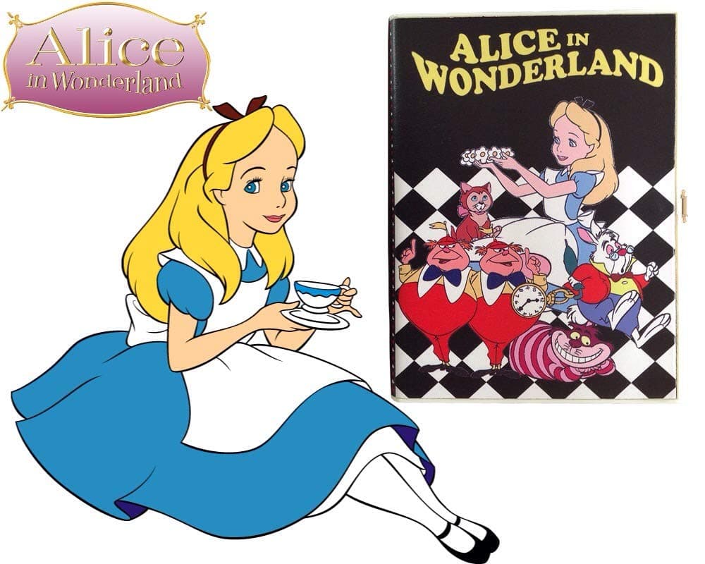 Clutch Bag/Evening Bag/Book Clutch Bag/Alice In Wonderland Bag/Handbag / Purse/Wallet / Fairy Tale