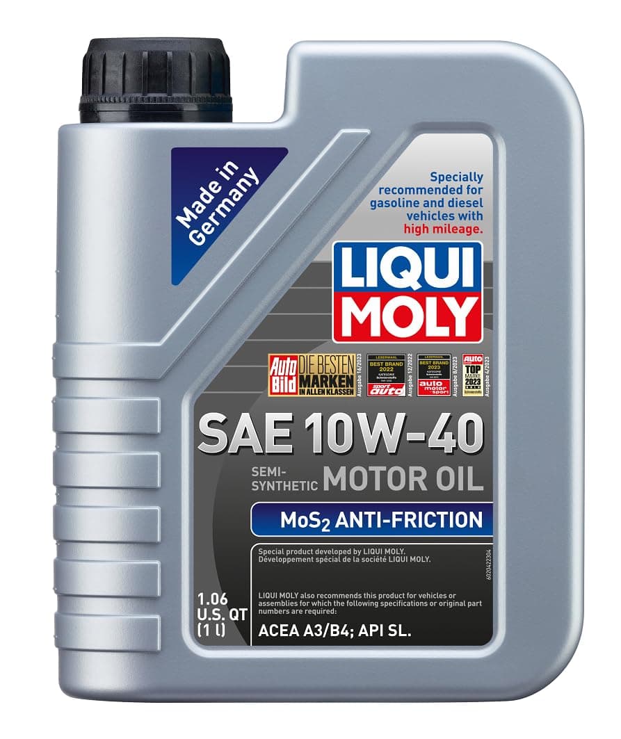 LIQUI MOLY MoS2 Anti-Friction SAE 10W-40 | 1 L | PART - SYNTHETIC ENGINE OIL | SKU: 2042