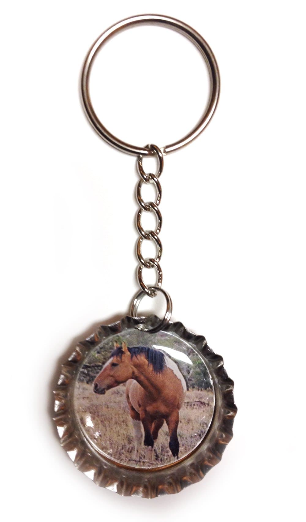Wild Horse Bottlecap Keychain