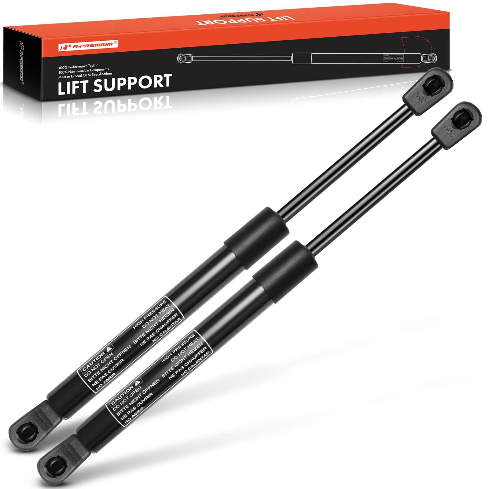 A-Premium Rear Liftgate Lift Supports Shock Struts Compatible with Select Hyundai Models - Santa Fe 2007 2008 2009 2010 2001 2012 Sport Utility - Replace# 817700w002, D96683(2PC Set)