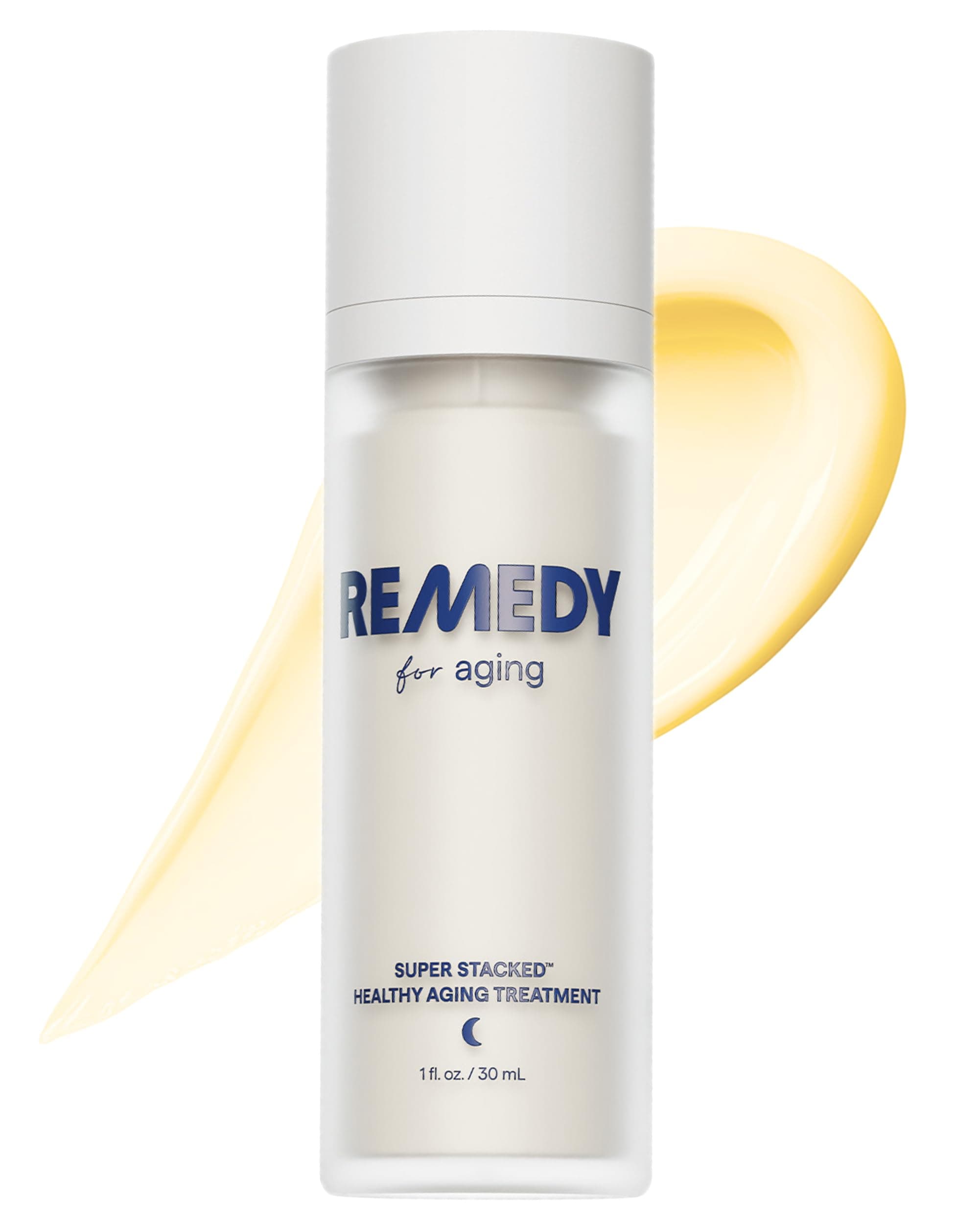 Remedy for Healthy Aging - Retinal, Resveratrol, Glycolic Acid, Argireline, Ferulic Acid, Matrixyl 3000 - Anti-Aging Treatment for Wrinkles, Uneven Texture & Tone - By Dermatologist Dr. Shah