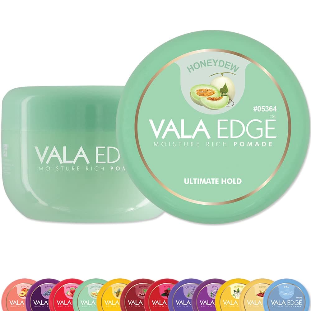 Beauty Town VALA Edge Control Gel - Ultimate Hold, High Shine, Braiding Pomade for Locs, Braids, and Edges (HONEYDEW - 3.38 fl oz)