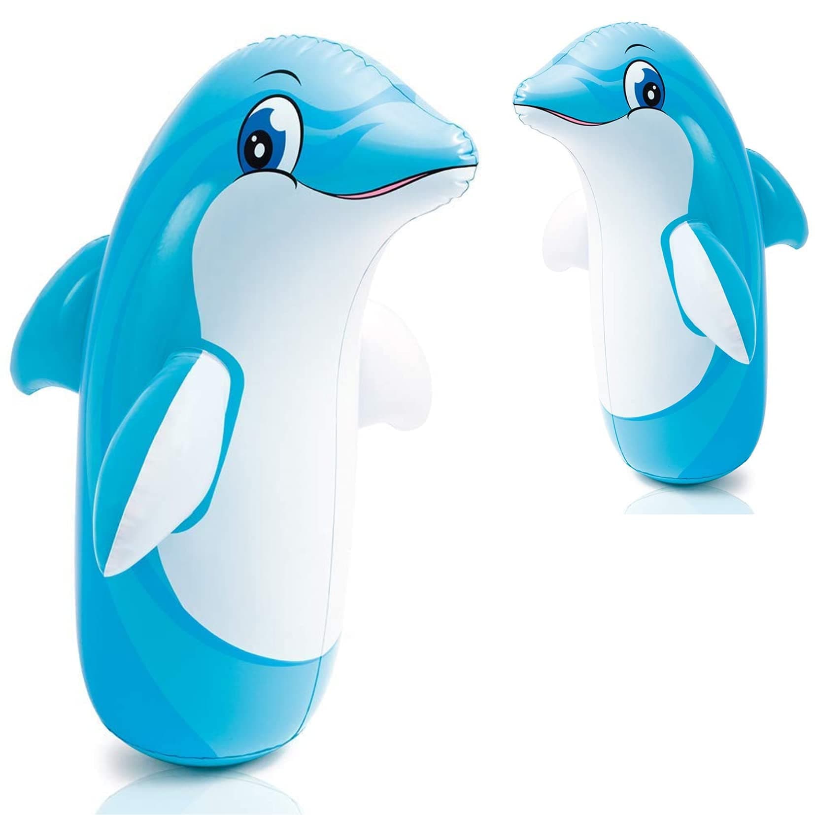 Sponsored Ad - QueenZomy Bop Bag Hit me Toys for Child Age 4+ Years Hit me Toys Dolphin Shape Large Size (Pack of 1)