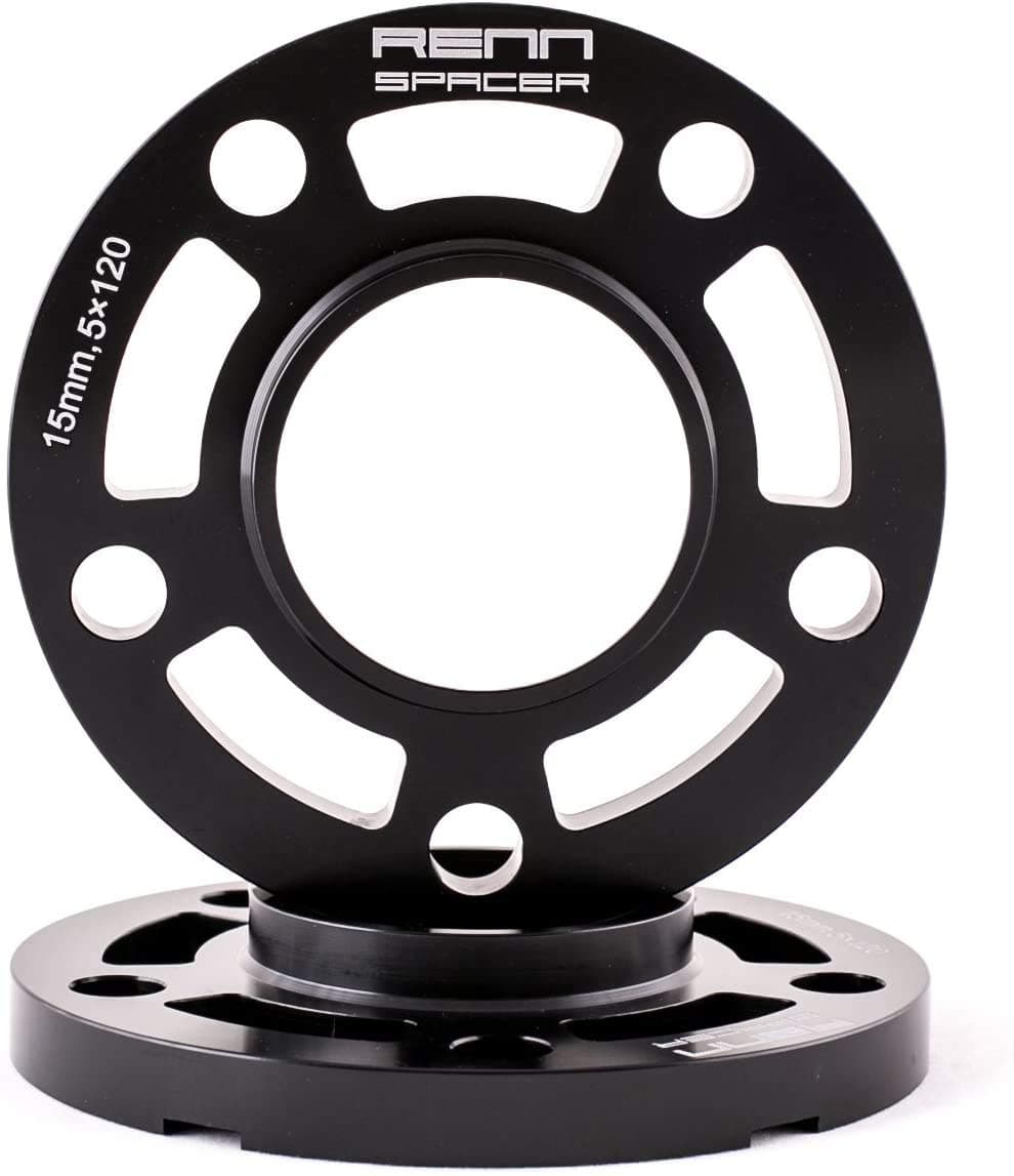 15MM 2PCS 5x120 Spacers with 10PCS Extended Lugs fit BMW's F10 F22 F30 F32 F80 F82
