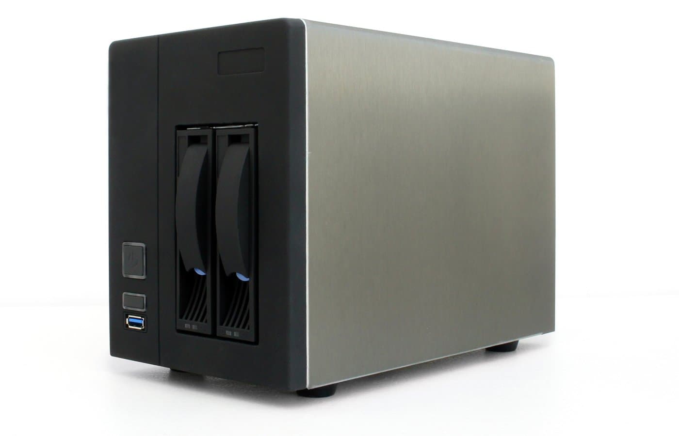 2-Bay NAS 3.5" SATA HDD Hot-Swap Premium Mini-ITX NAS Cloud Storage Enclosure with 150W 1U Flex PSU
