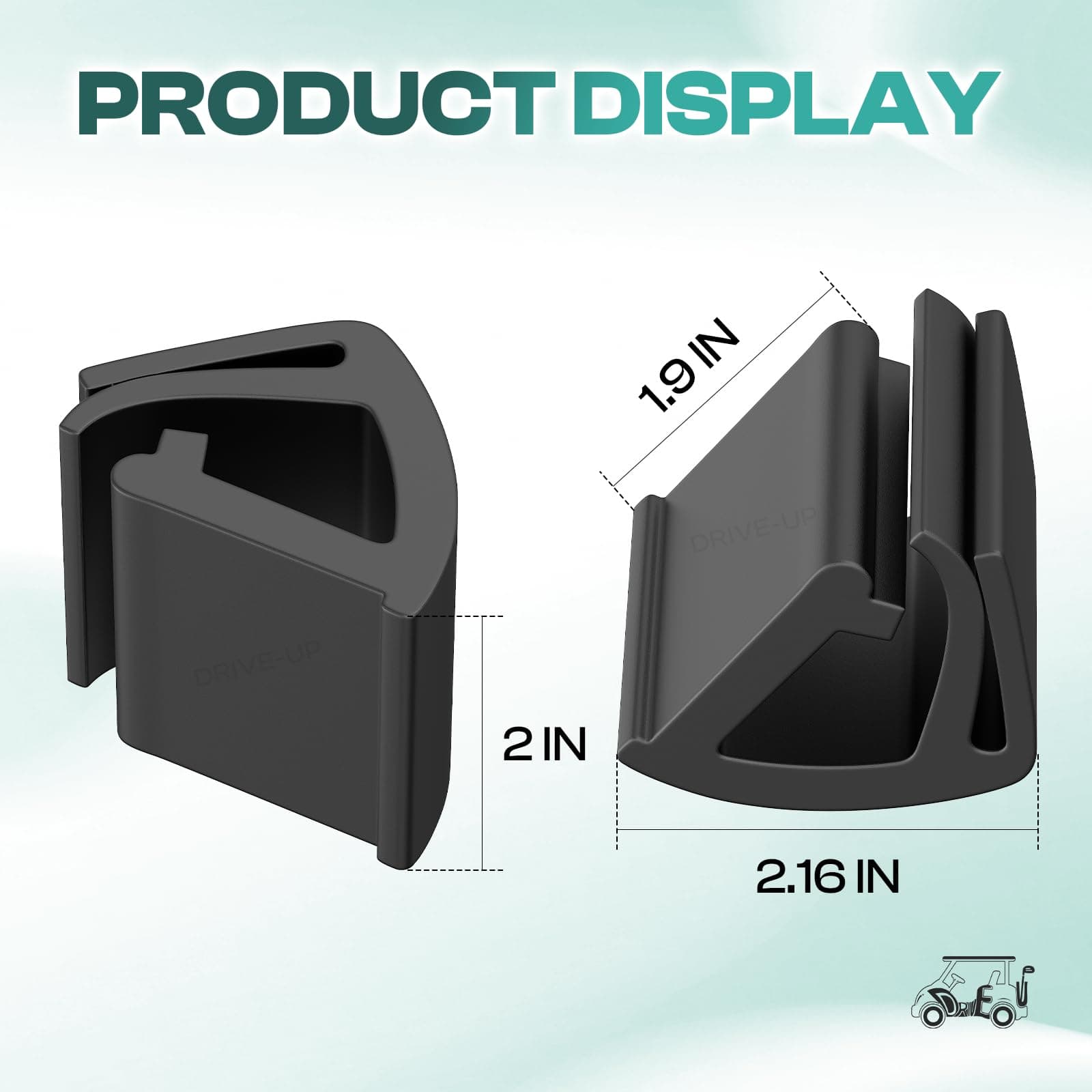 Drive-up Universal Golf Cart Windshield Retaining Clips EZGO Club CAR Yamaha,Set of 2