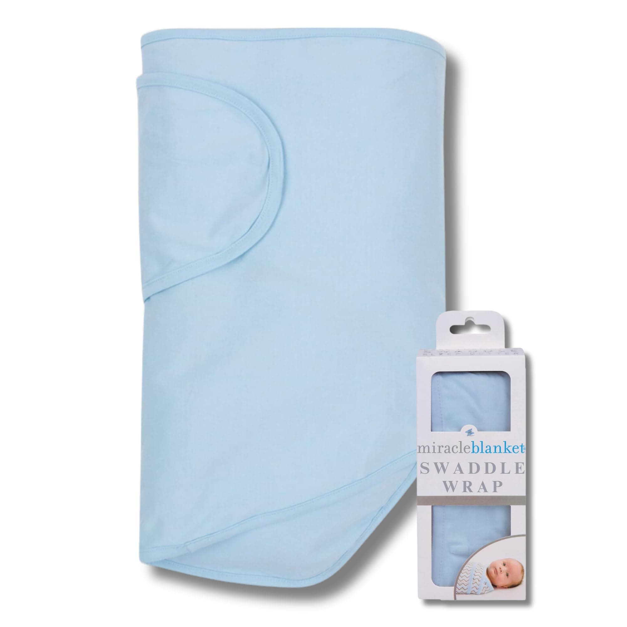 Baby Sleep Wearable Swaddle Wrap for Newborn Infant Boy or Girl 0-3 Months, Blue