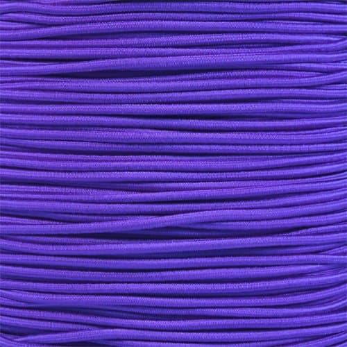 PARACORD PLANET Elastic Bungee Nylon Shock Cord 2.5mm 1/32", 1/16", 3/16", 5/16", 1/8”, 3/8", 5/8", 1/4", 1/2 inch Crafting Stretch String 10 25 50 & 100 Foot Lengths Made in USA