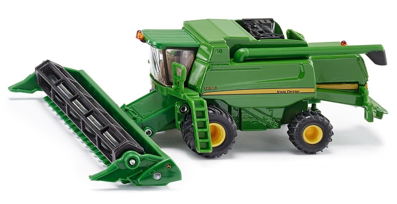 1876, John Deere T670i Combine Harvester, 1:87, Metal,Plastic, Green, Movable and detachable cutting unit