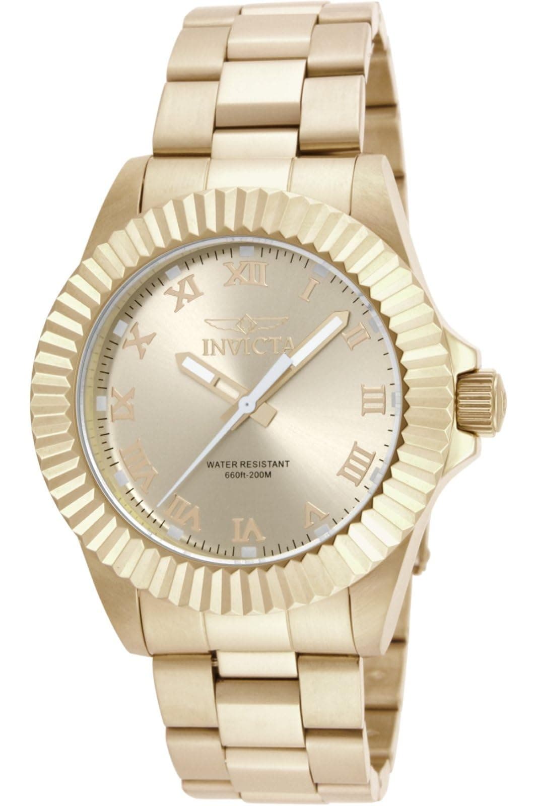 Men's 16739 Pro Diver Analog Display Swiss Quartz Gold Watch