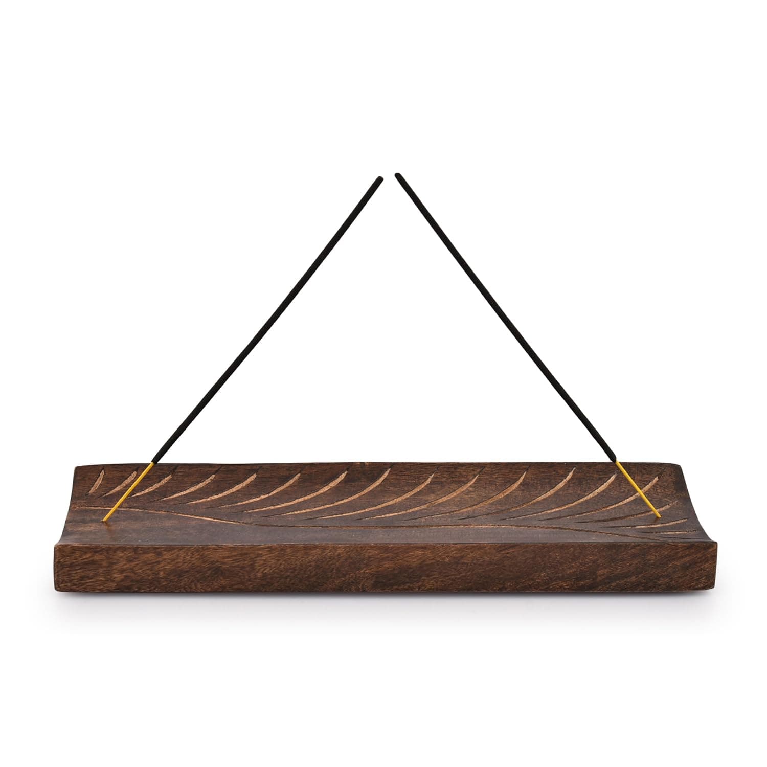 Kaizen Casa Incense Burner Holder - Woodburner - Ash Catcher Incense - Handmade Large Incense Holder for Aromatherapy