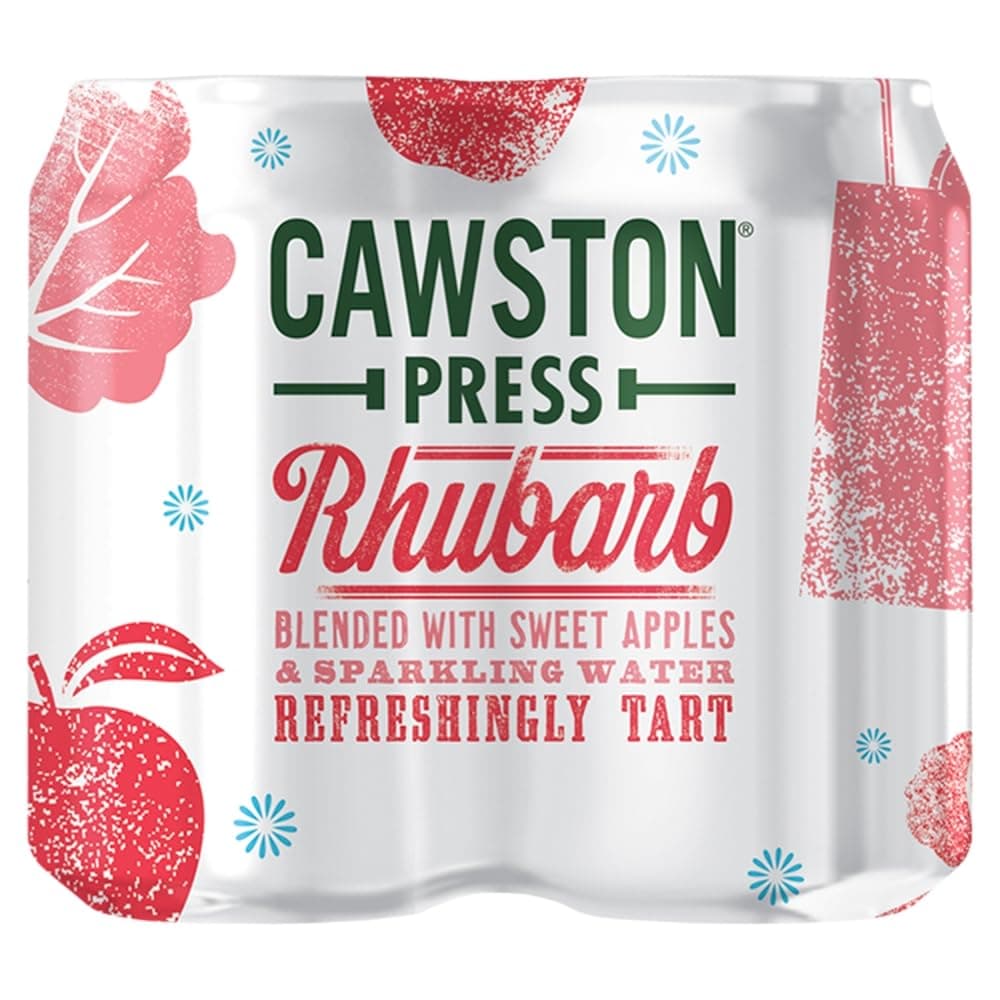 Cawston Press Rhubarb, 4 x 330ml Cans