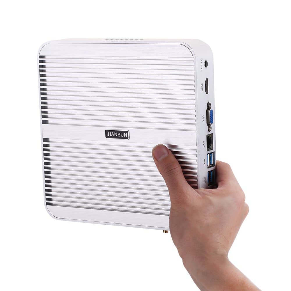 HUNSN Fanless Mini PC, Desktop Computer, HTPC, Kodi Box, I5 4200U 4210U 4250U 4258U, BM01, AC WiFi, BT, VGA, HDMI, 4 x USB3.0, 2 x USB2.0, LAN, Barebone, NO RAM, NO Storage, NO System