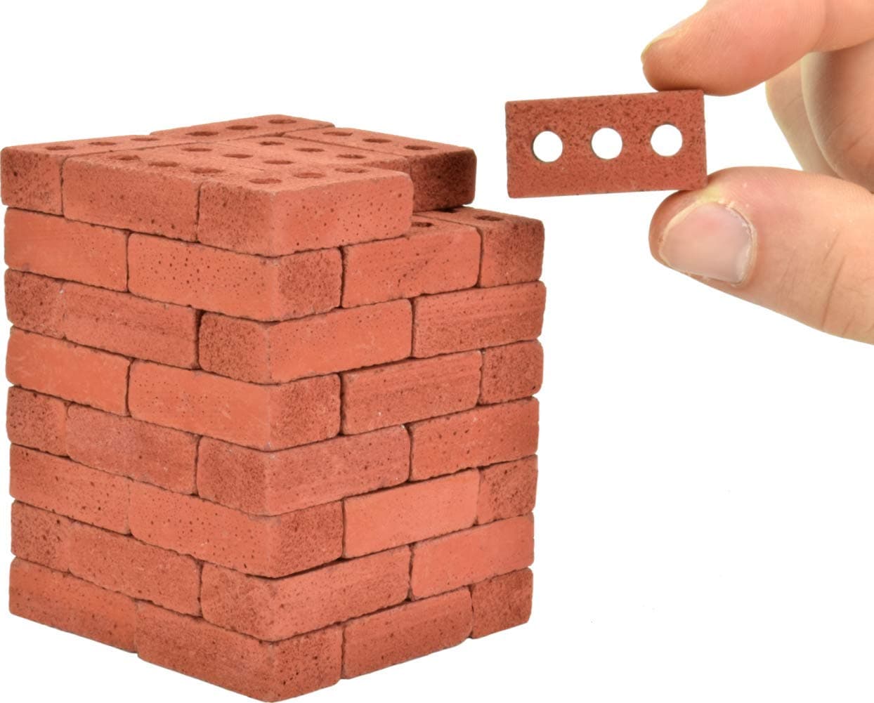 Acacia Grove Mini Red Bricks, 1:6 Scale (64 Pack)