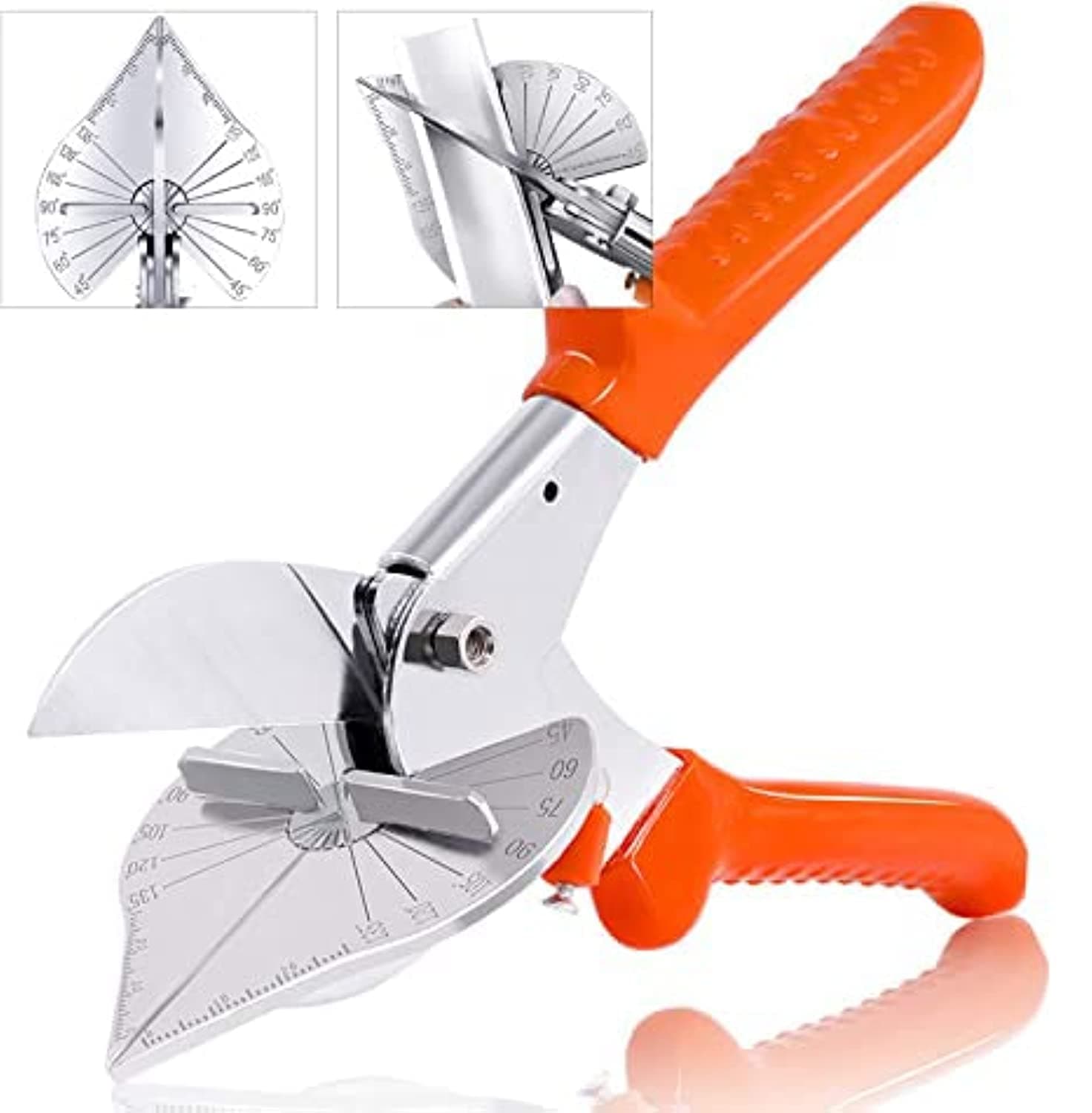 KASTWAVE Sharp Multi Angle Miter Shear Cutter, Adjustable at 45 To 135 Degree With Safety Lock Hand Tools for Cutting Plastic, PVC and Molding Trim