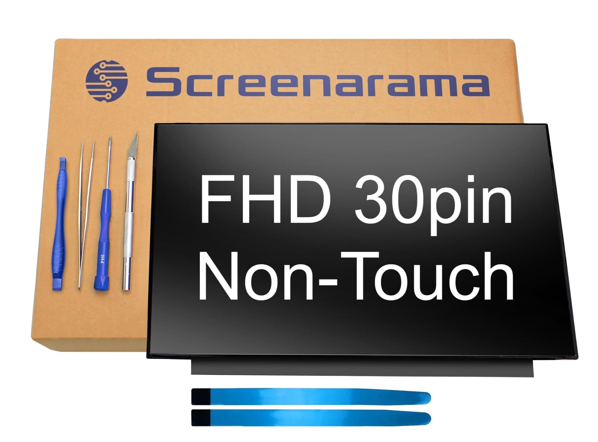 SCREENARAMA New Screen Replacement for B140HTN02.0, FHD 1920x1080, IPS, Matte, LCD LED Display with Tools