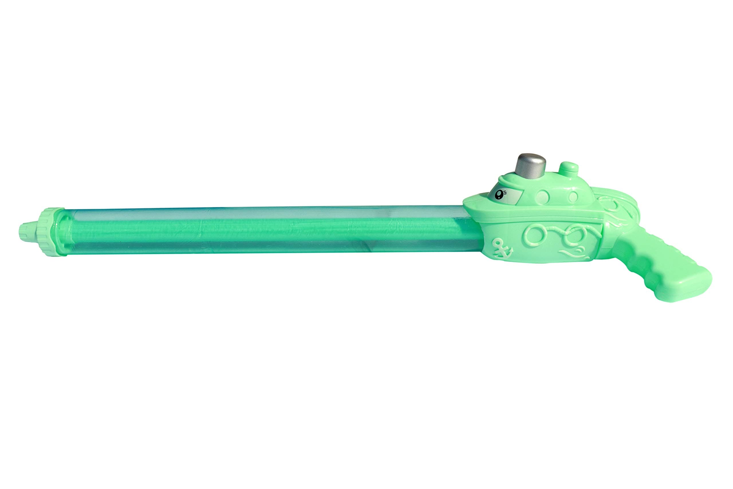 Popo Toys Holi Lighting Lightsaber Pipe Pichkari - Aqua Green, with 100 Free Balloons, Multicolor