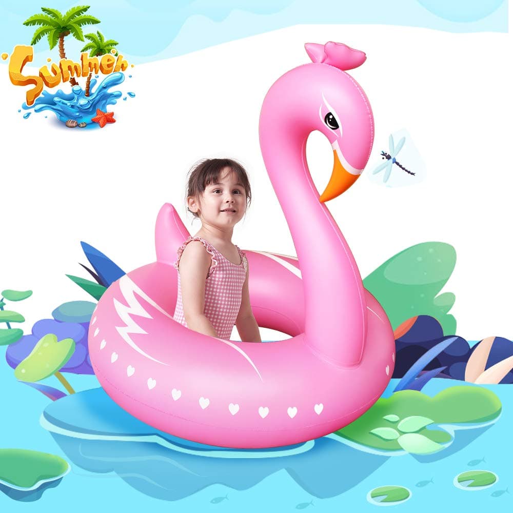 LEERON Pool Floats for Kids, Pool Inflatable with Swim Ring Durable Water Float Summer Beach Outdoor Swimming Pool Party Decorations Toys for Children Toddlers