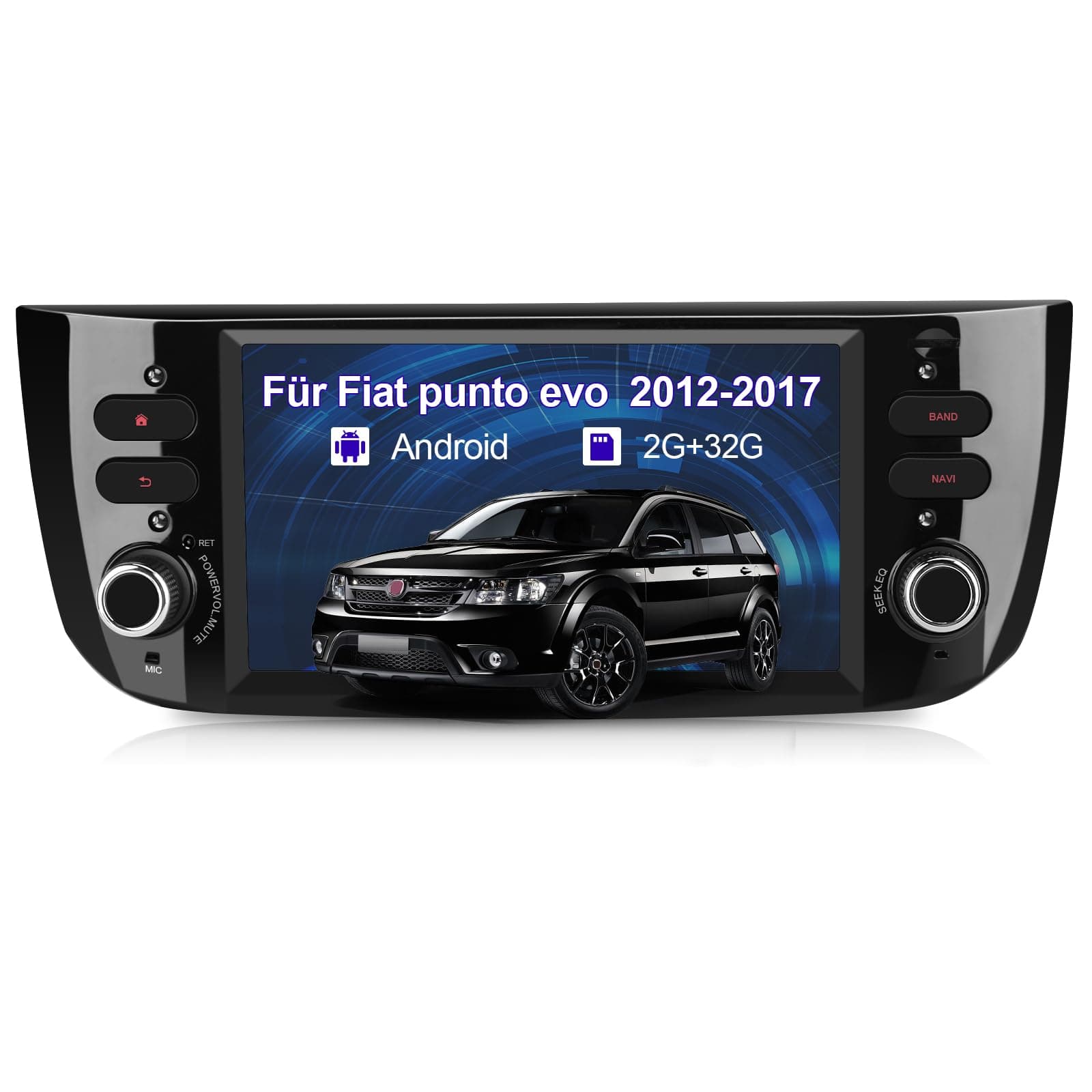 AWESAFE Android 13 Car Radio for Fiat Linea/Punto evo 2012-2015 Radio with 6.2 Inch Screen Carplay, Android Car, Navigation, Bluetooth
