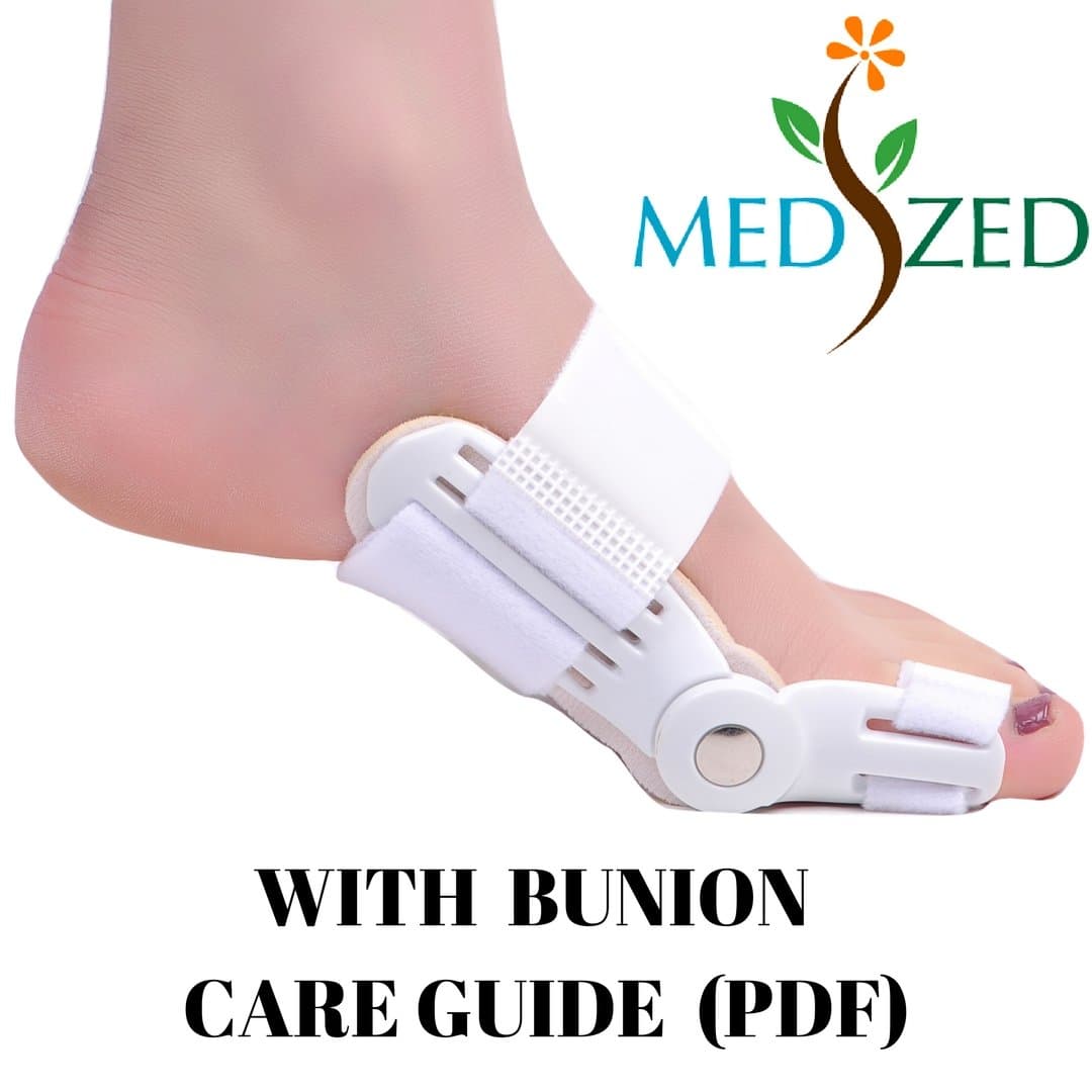 MEDIZED Bunion Splint Aid Hallux Valgus Bunion Treatment Bunion Corrector Bunion Bootie Relief Bunion Pad Toe Straightener Toe Spacer Bunion Protector