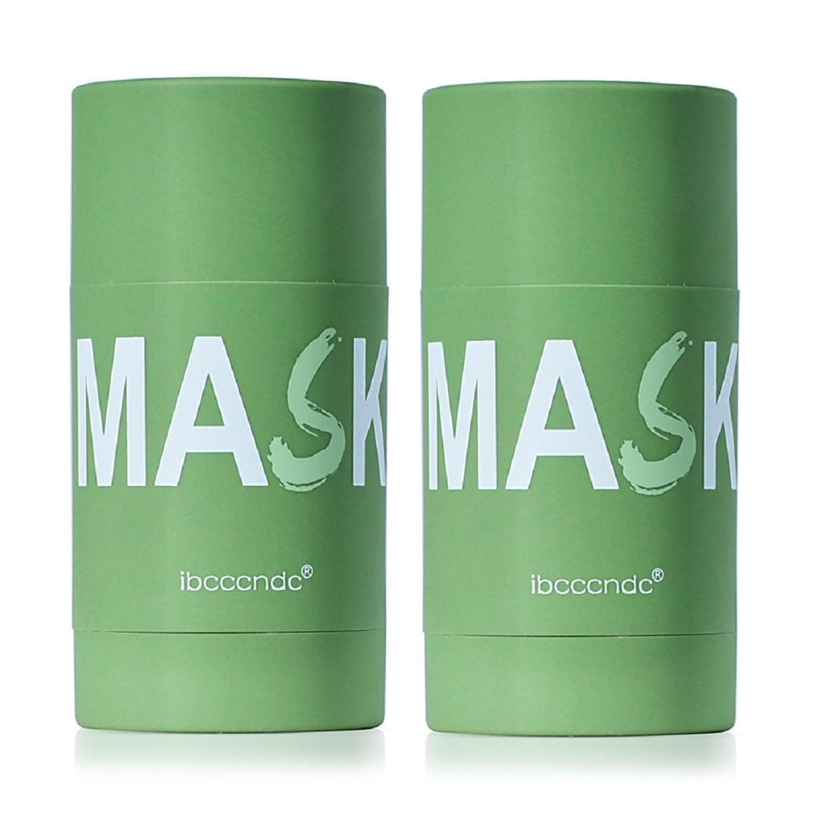 2PCS Green Tea Deep Cleanse Mask Stick for Face,Blackhead Remover with Green Tea Extract,Poreless Deep Cleanse Mask Stick for Purifying,Moisturizing,Oil Control Reduce for Women and Men