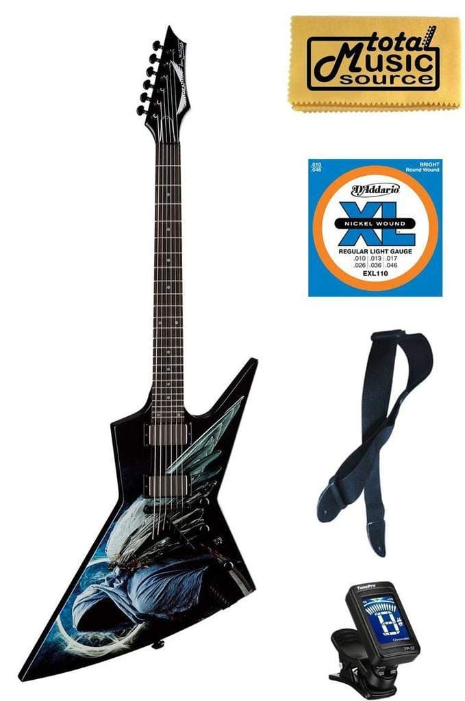 Dean Dave Mustaine Zero Angel of Deth II Guitar FREE Strings Tuner Strap Cloth