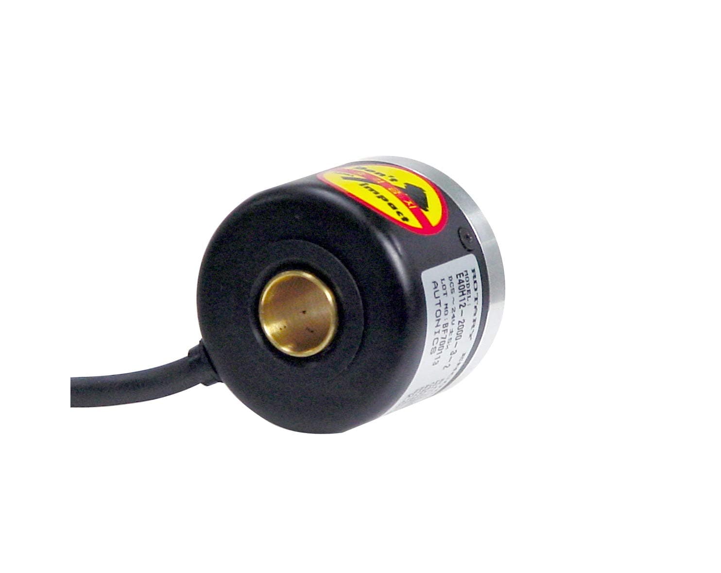 Autonics Encoder, Incremental, 40mm, 8mm Hollow Shaft, 2500 PPR, A,A/,B,B/,Z,Z/Line driver output, 5 VDC E40H8-2500-6-L-5