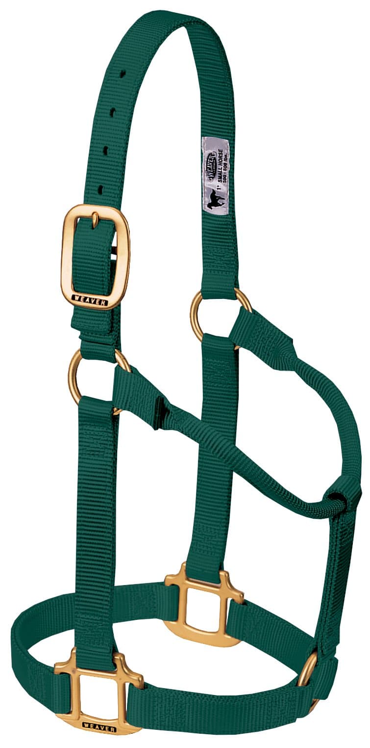 Weaver Equine Nylon Horse Halter, Triple-Ply Cheek Design, Original Non Adjustable Halters for Horses, Equine Tack
