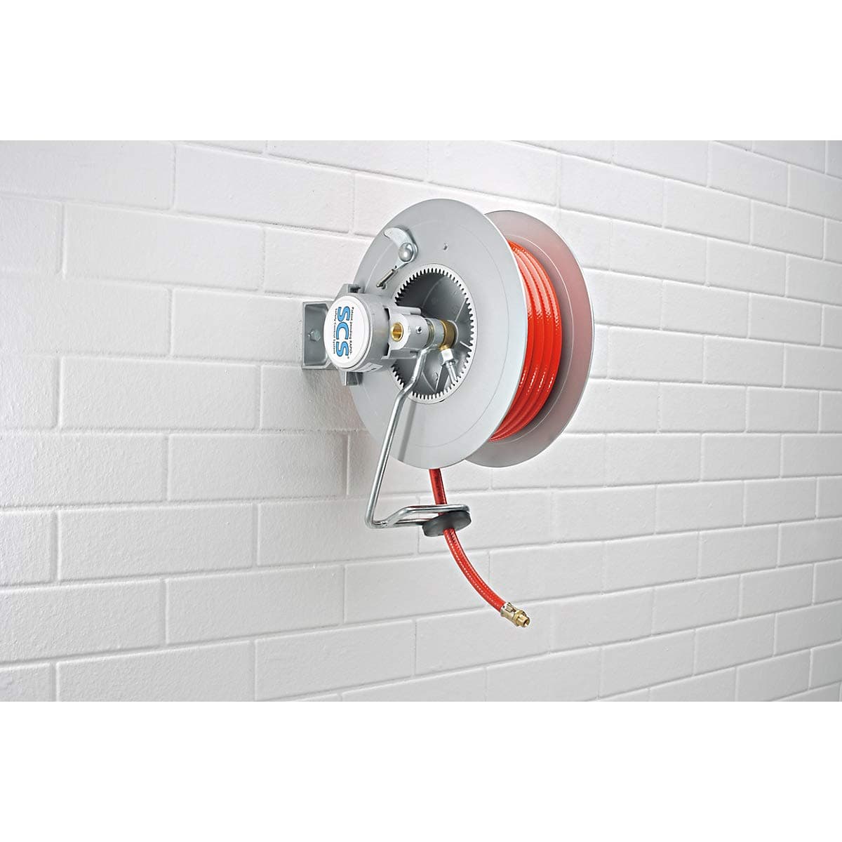 Hose reel, PVC hose, hose length 20 m.