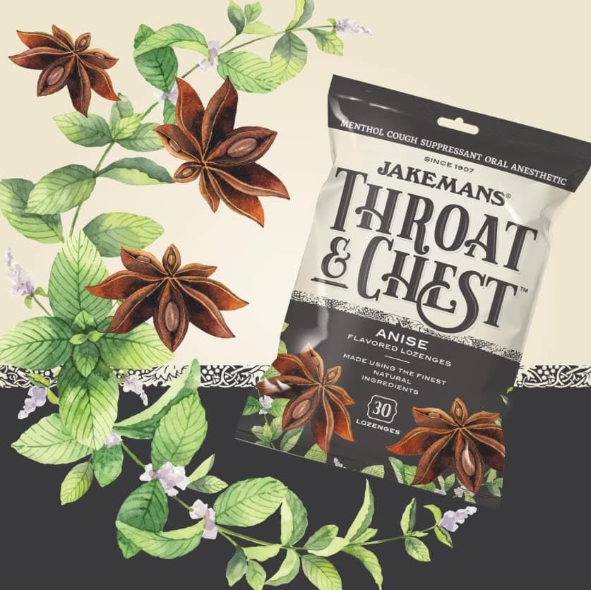 Jakemans Throat And Chest Lozenges, Anise 30 ct (Case of 12)