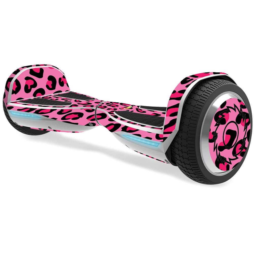 MightySkins Skin Compatible with Razor Hovertrax 1.5 Hover Board - Pink Leopard | Protective, Durable, and Unique Vinyl Decal wrap Cover | Easy to Apply, Remove, and Change Styles | Made in The USA