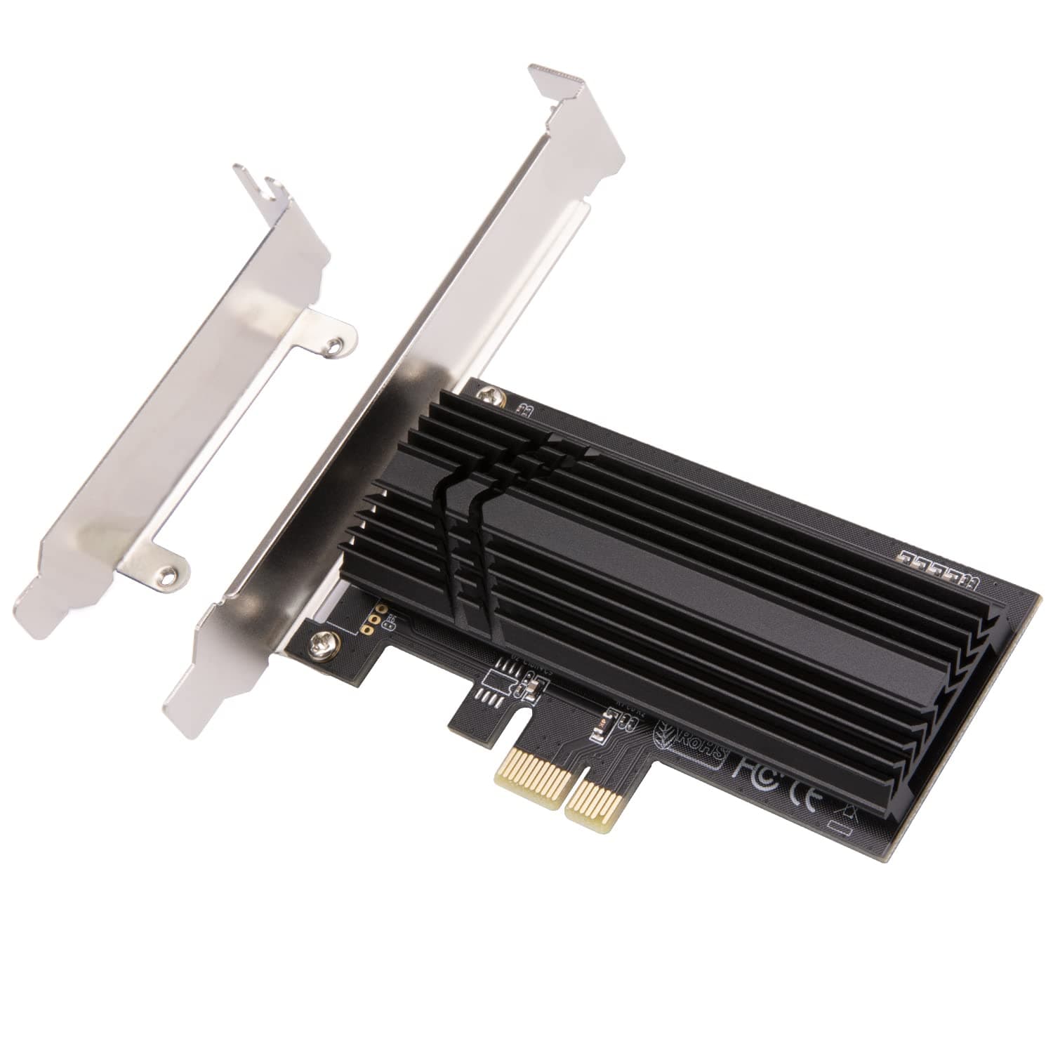 Mailiya Nvme M.2 PCIe Adapter, PCIe 3.0 x1 SSD Adapter - Support NVMe/AHCI PCIe M.2 SSD 2280, 2260, 2242, 2230, Upgraded M.2 Heatsink(E603)