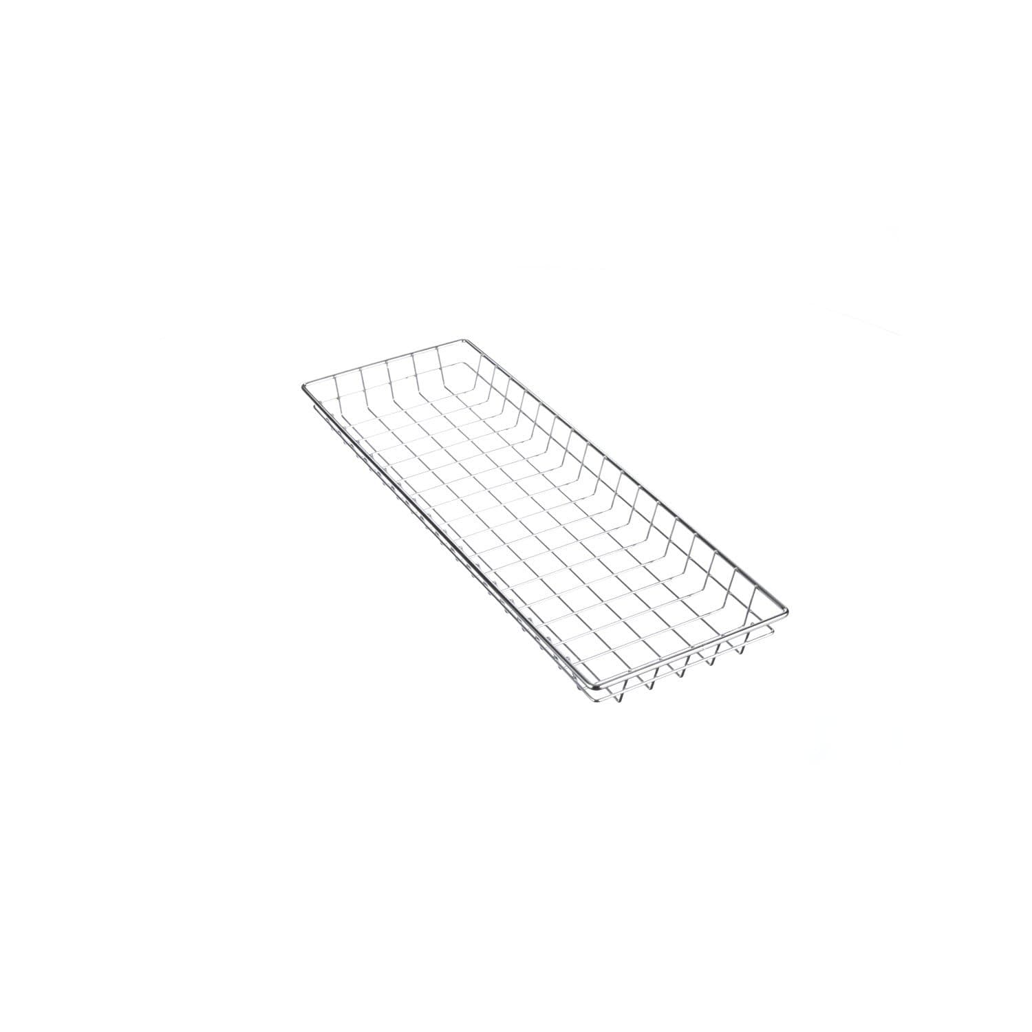 Marlin Steel Chrome Plated Wire Tray Basket (9"L x 26"W x 2"H)