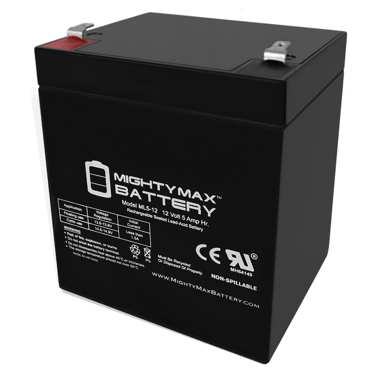 Mighty Max Battery 12V 5AH SLA Battery Replaces Razor Drift Crazy Cart - 25143499