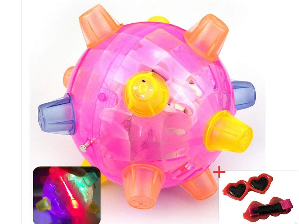 xiaohan LED Light Jumping Activation Ball Light Music Flashing Bouncing Toy
