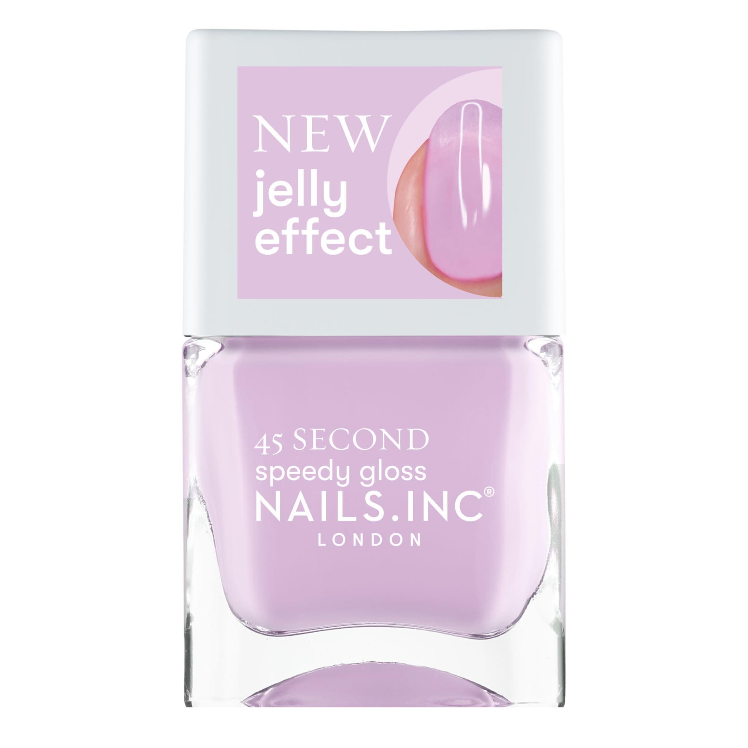 Nails Inc Ready To Jelly, Sheer Lilac Purple, Fast Drying, Long Lasting, High...