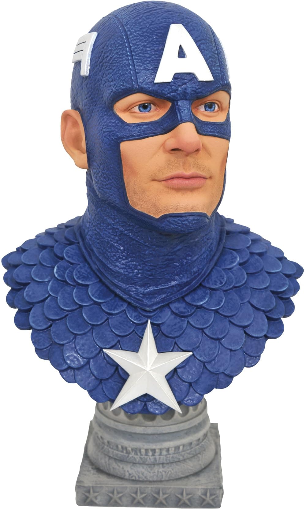 DIAMOND SELECT TOYS Legends in 3-Dimensions: Marvel Comics Captain America 1: 2 Scale Bust, Multicolor