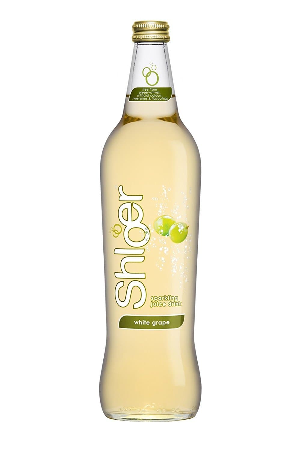 Shloer White Grape Sparkling Juice Drink 6x750ml Glass Bottles