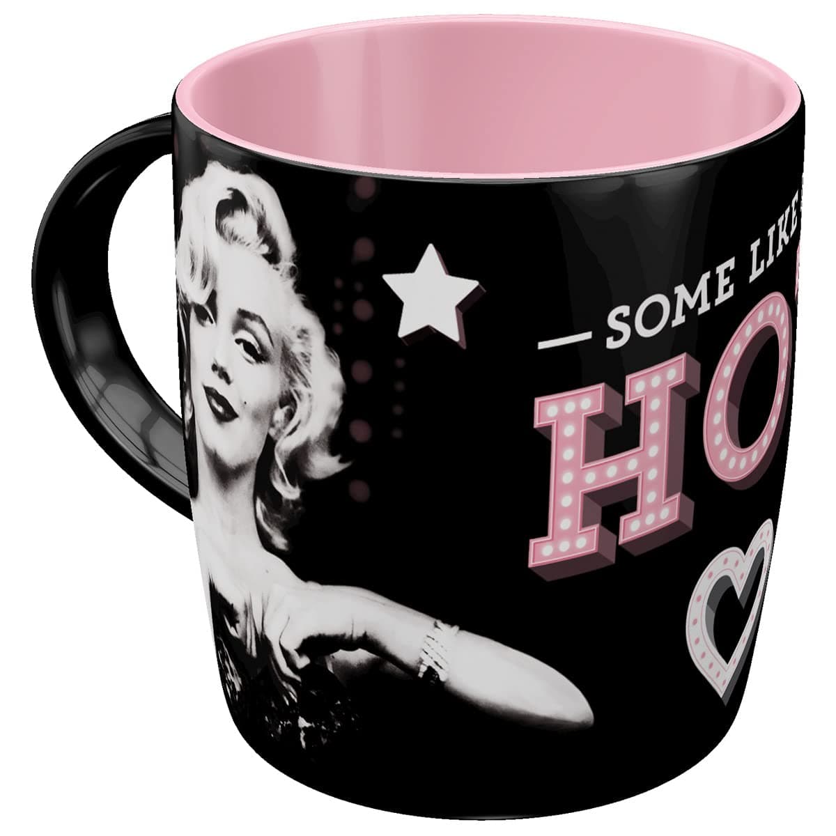 Retro Coffee Mug, Some Like It Hot - Gift Idea for Movie Fans, Funny Large Ceramic Mug with Saying, Vintage Design, 11 oz, Pack of 1 (1 Pack)