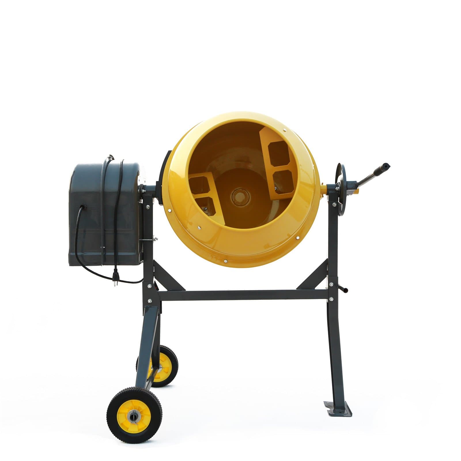 Sky Eternity 0.73HP Electric Cement Mixer, 4.5 Cubic Ft, 3/4HP Portable Concrete Mixer Barrow Machine Mixing Mortar