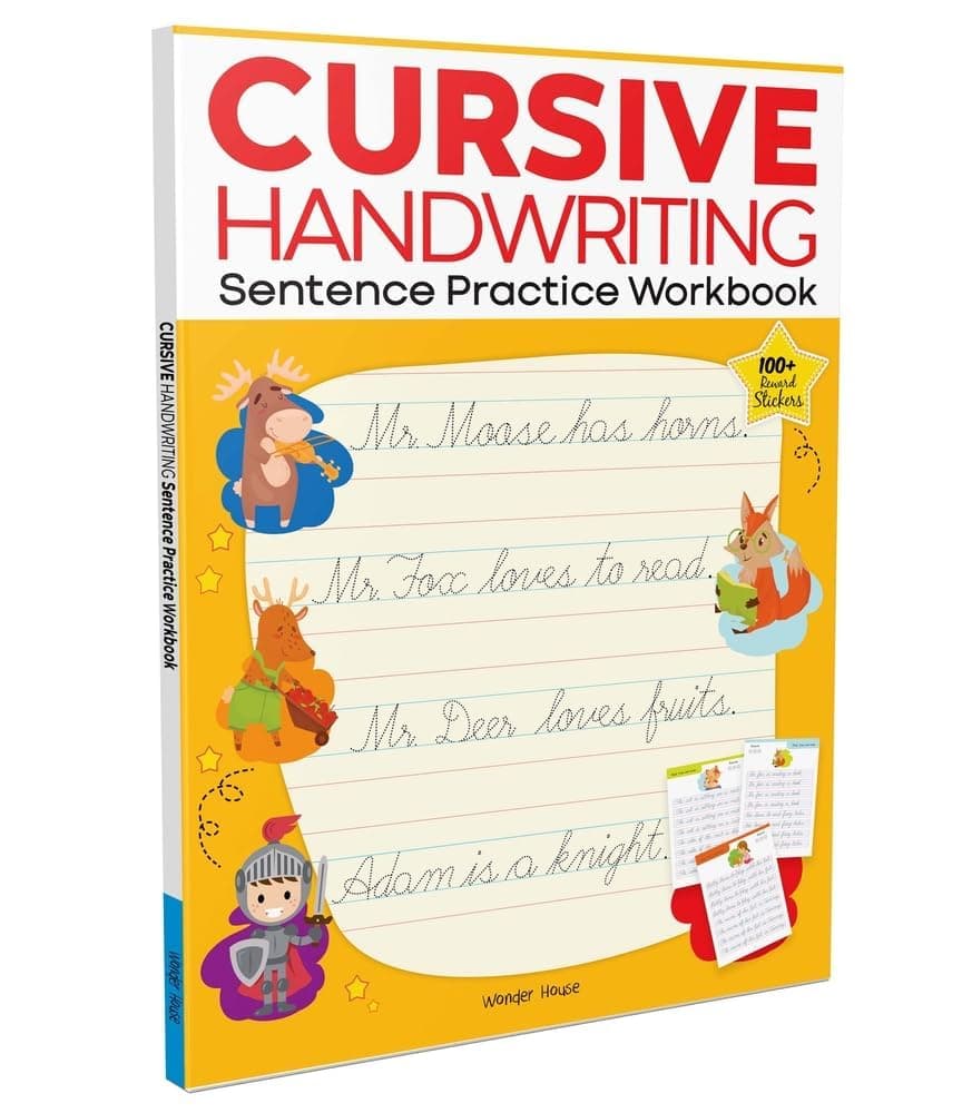 Cursive Handwriting for Kids: Sentence Workbook (Ages 6–10) | Bestseller for Fluent Handwriting | Improve Fluency, Spacing, Style & Confidence | #1 Bestseller in Handwriting | Top-Rated Cursive Workbook