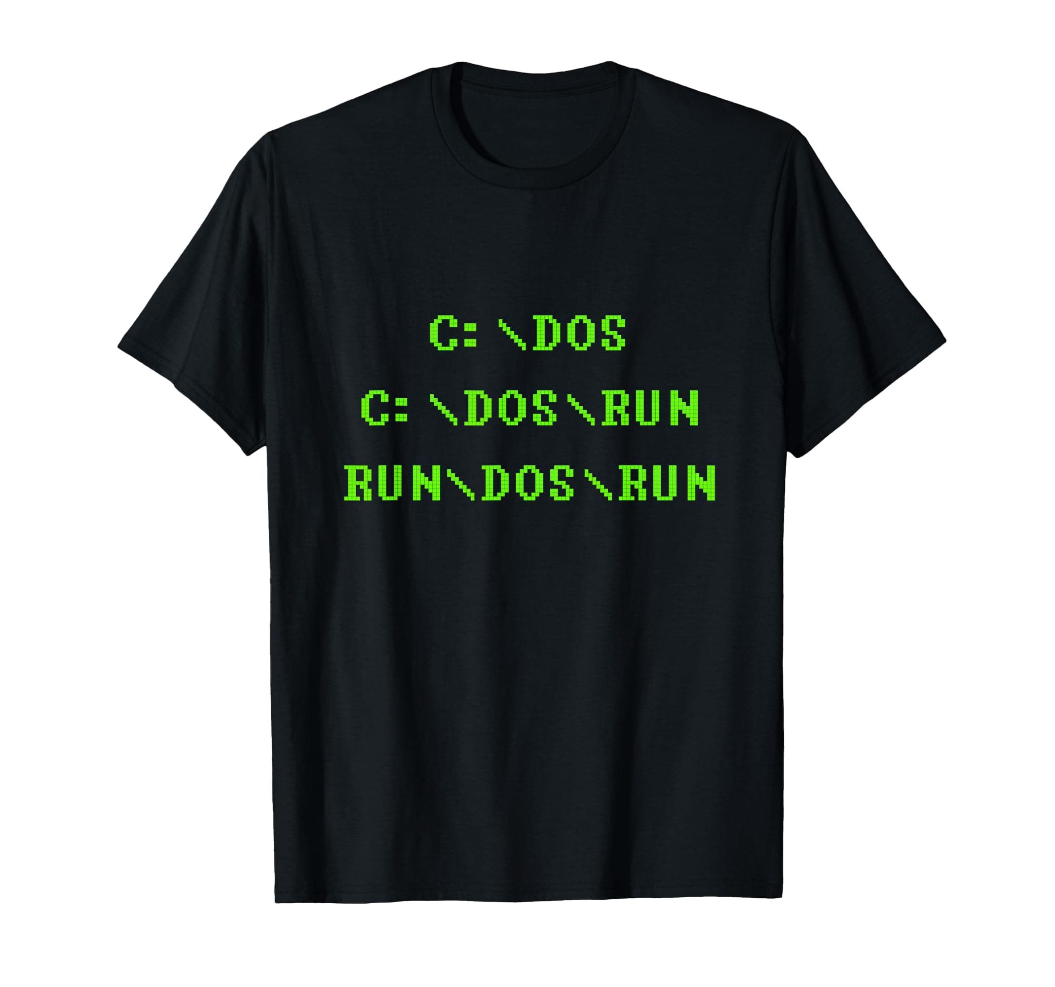 Geek MS Dos TeesC:DOS C:DOSRUN RUNDOSRUN T Shirt Funny Computer Tee DOS T-Shirt