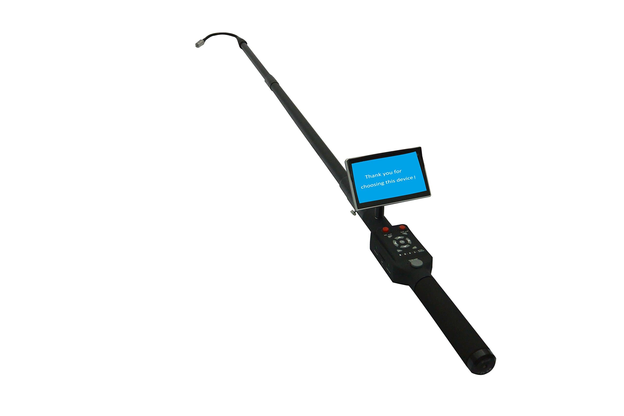 Vividia TVS-500DVR Telescopic Pole Video Inspection Camera Borescope System 4.6 Meter Long with DVR Recording, 5" LCD Screen and Sturdy Case