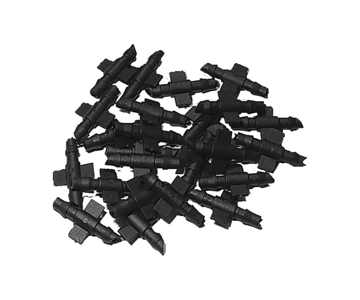 Drip Irrigation Kit - 4mm Pipe Connector Joint, Leak Proof, Pack of 100 Pieces, Drip Irrigation Kit for Home Garden Essential Accessories for Efficient Watering