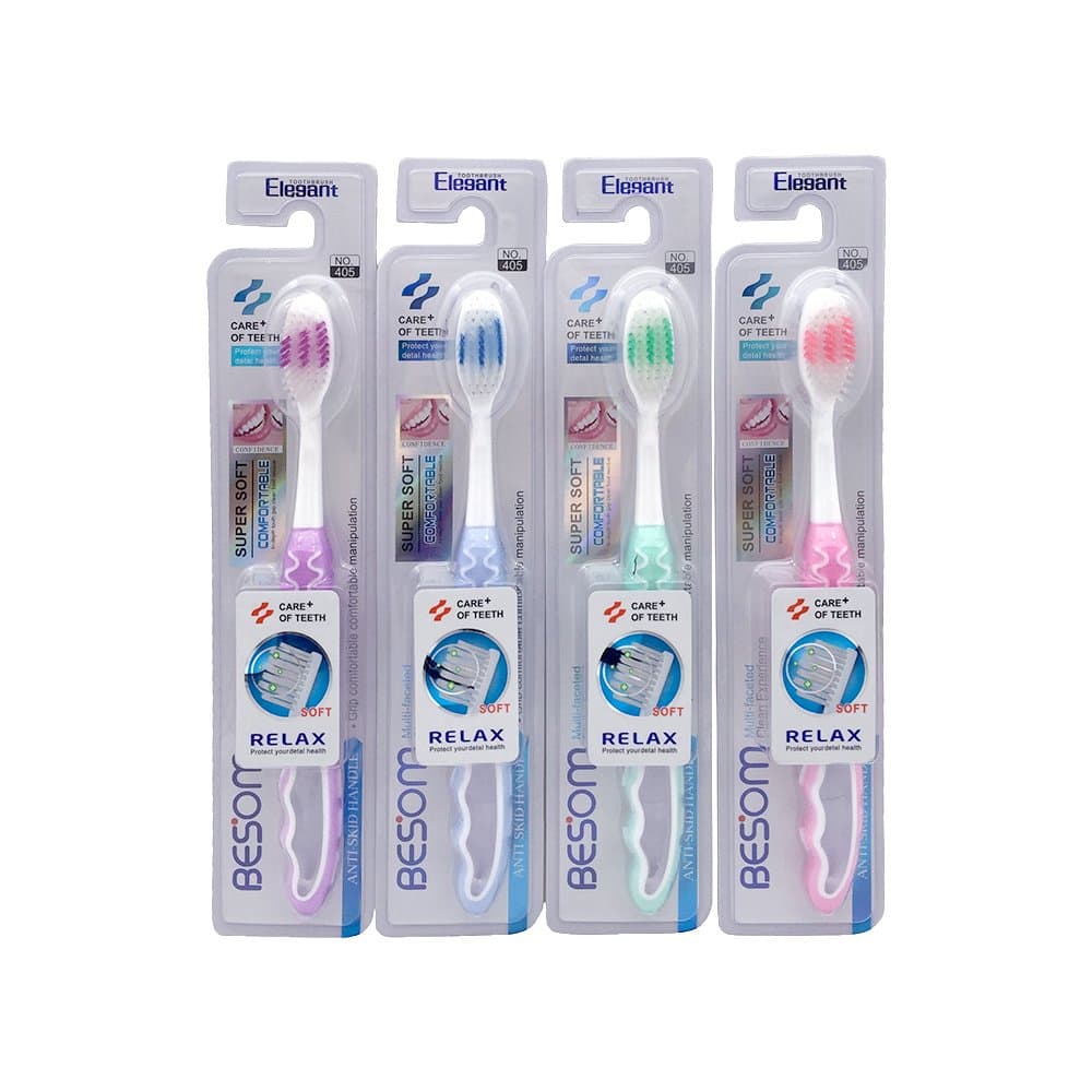 4 Counts - [ORAL MASSAGER] Tooth Health Care [GUM PROTECTION]Toothbrushes Ultra Soft Bristle Teeth Head Whitening Brush for Adults & Children