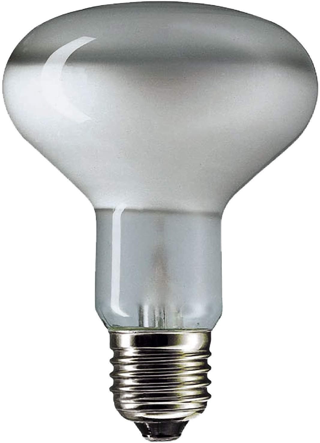 10 x 60WATT R80 PEARL REFLECTOR LAMP BULB ES SPOTLIGHT SCREW CAP [Energy Class F]
