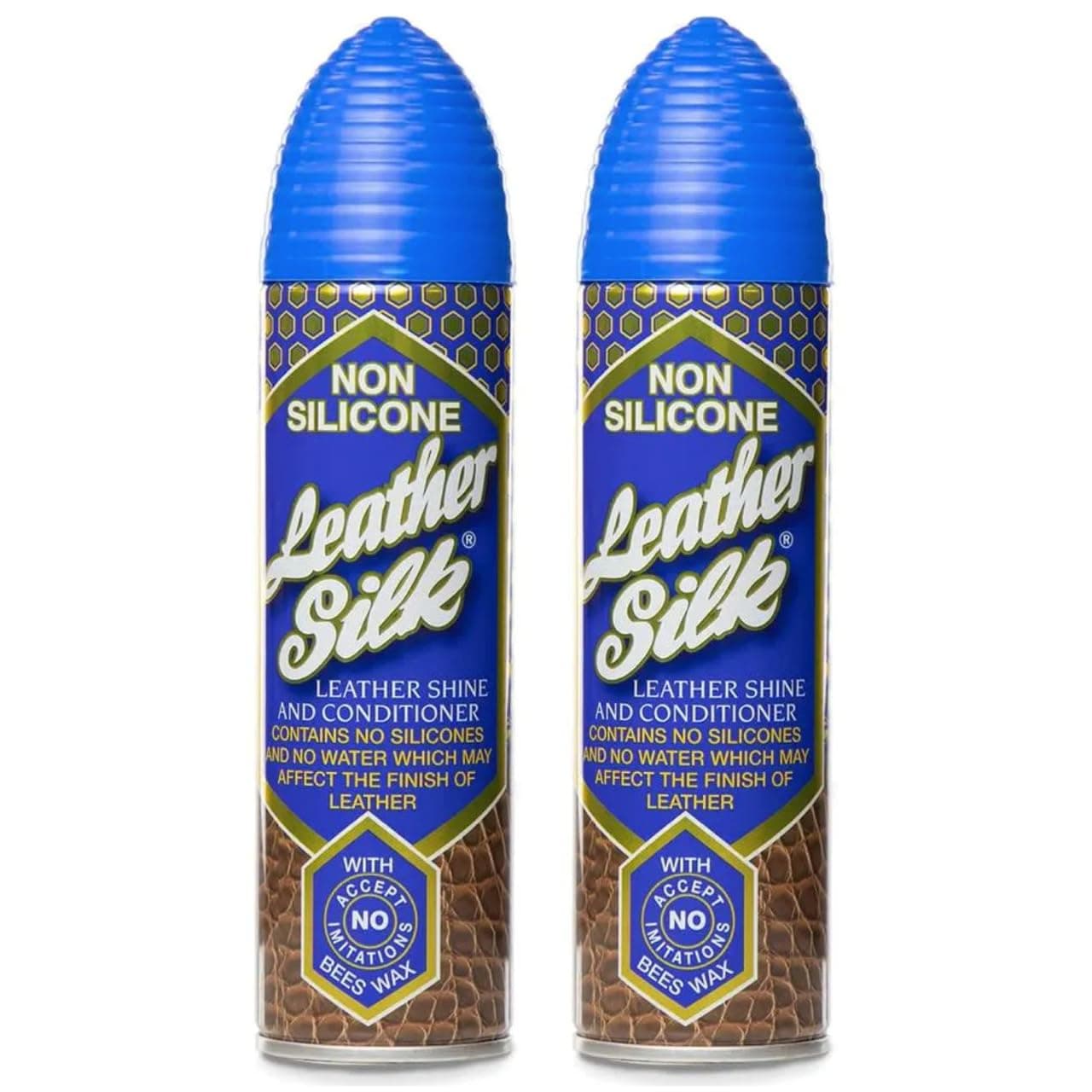 Cheeroo Aristowax Leather Silk Shine & Conditioner with Beeswax, Non-Silicone Formula Emollients for Leather Sofas, Car Seats, Furniture - Leather Spray Cleaner Polish and Protector, 2 pack + Magnet