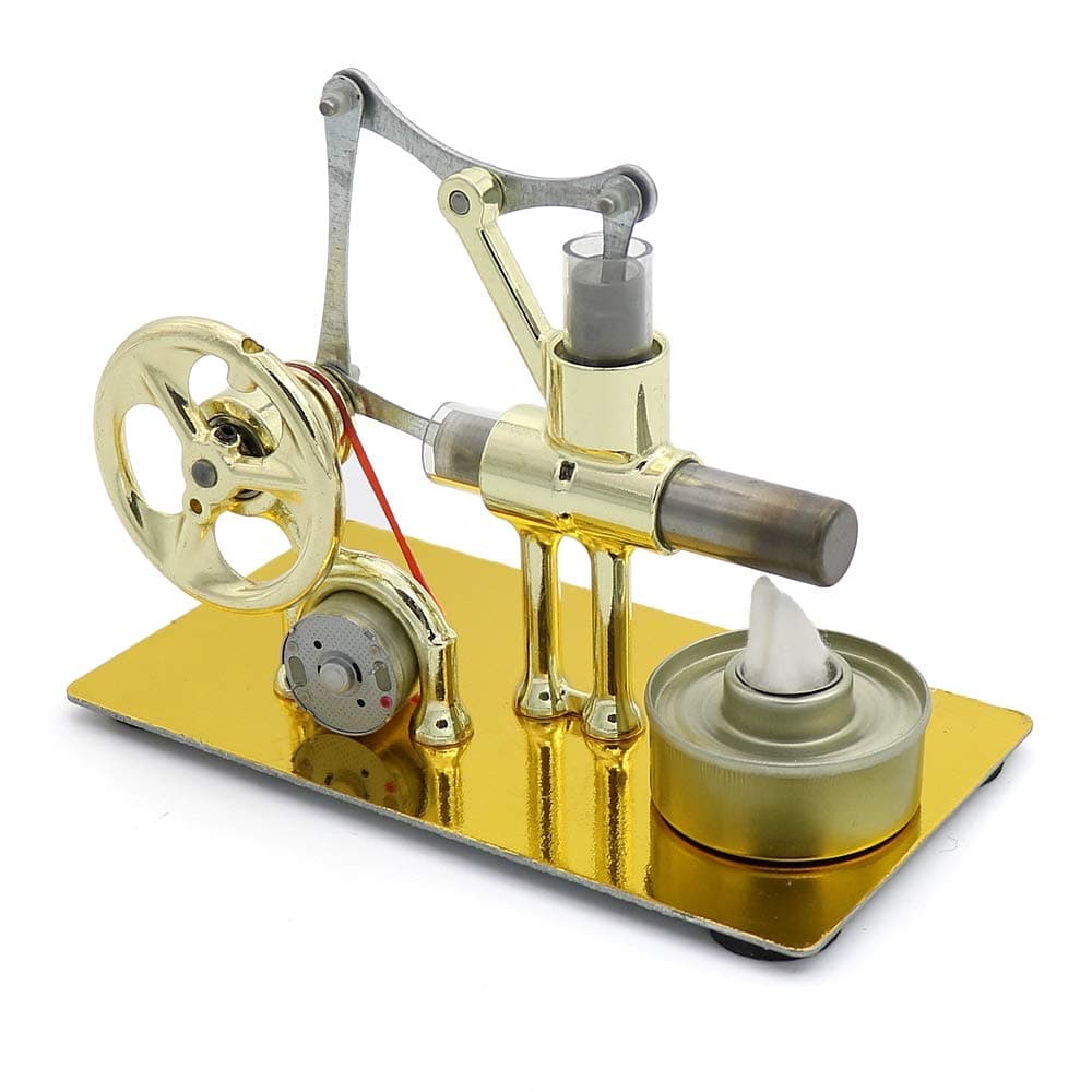 Mini Hot Air Stirling Engine Model Generator Motor Steam Power Educational Toy