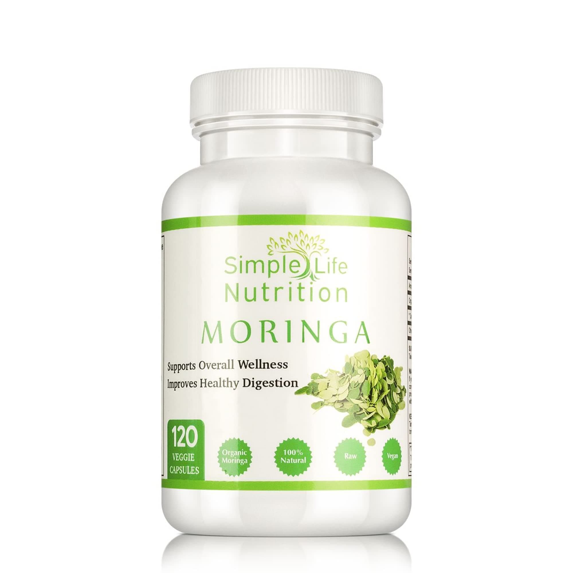 Simple Life Nutrition Moringa Capsules (120 Capsules)