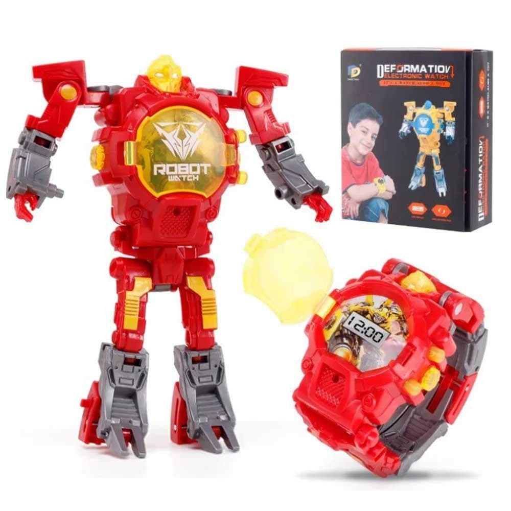 Transform Toys Robot Watch, 2 In 1 Kids Digital Electronic Deformation Watch Bots Toys,Creative Educational Learning Xmas Toys For 3-12 Years Old Boys Girls Gifts (A) (C)